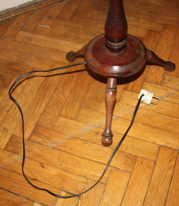 Lampa kolorowy abażur h=158 cm