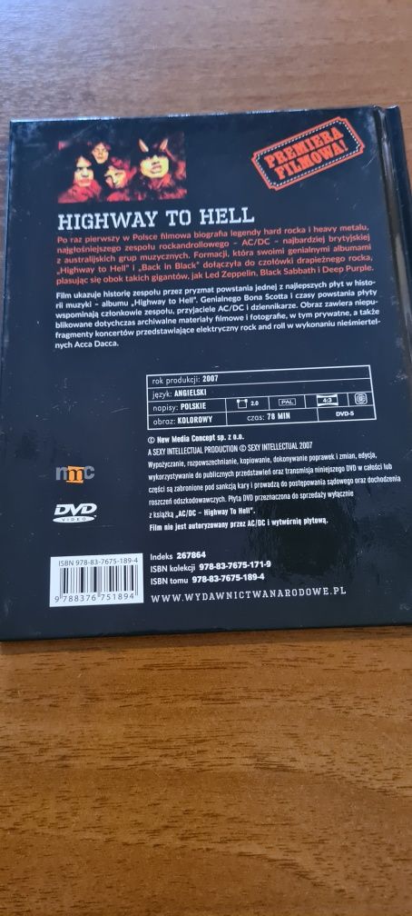 AC/DC Highway To Hell Książka + Film DVD