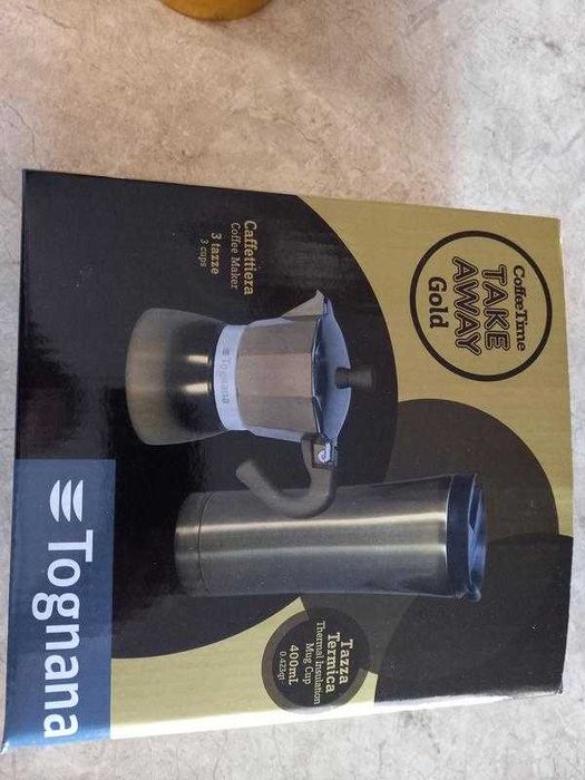 Кавоварка + термо горнятко tognana gold італія