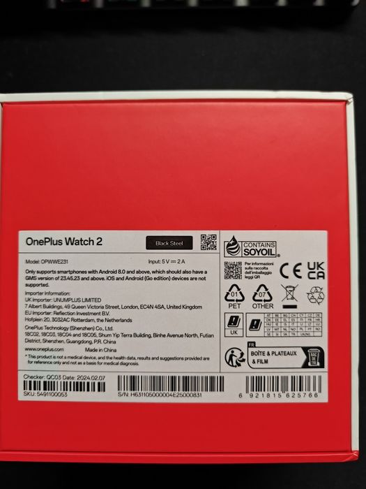 OnePlus Watch 2 Black Steel