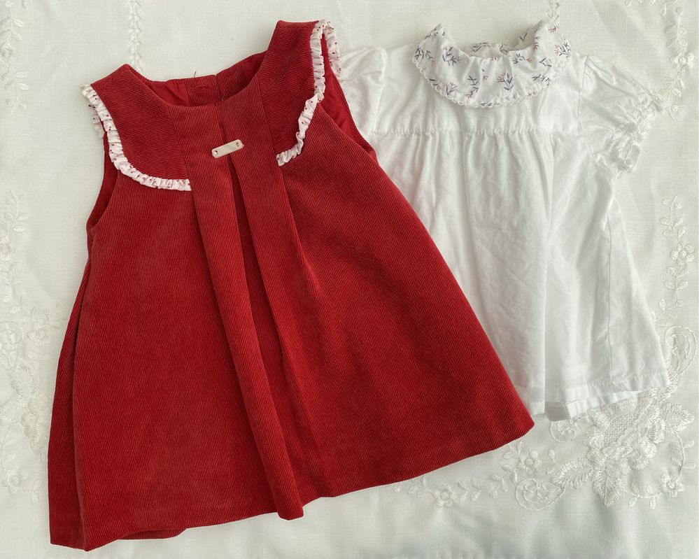Mayoral Conjunto Vestido e blusa com golinha