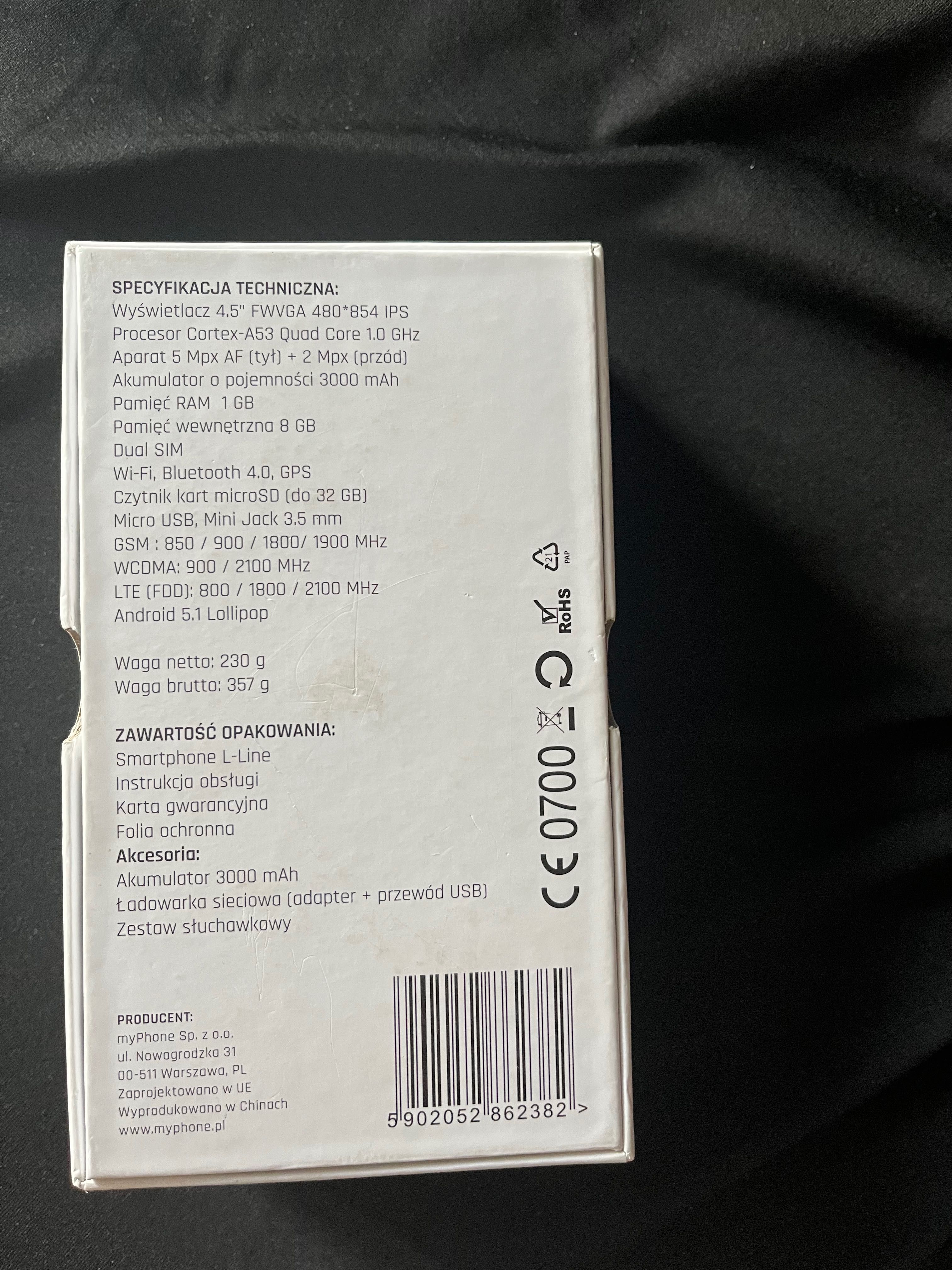 Nowy smartfon myphone L-Line Dual SIM