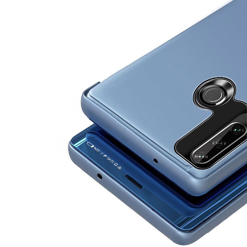 Etui Z Klapką Clear View Case Do Huawei Y6P Czarny