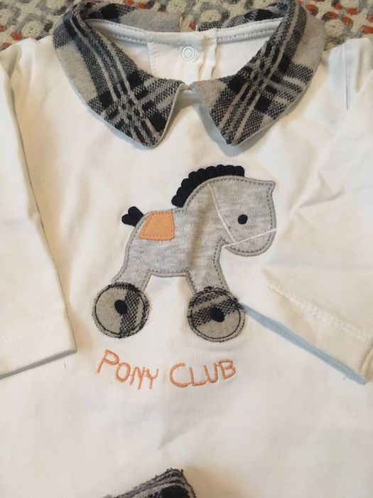 Kit camisa e calças. 6-9 meses.