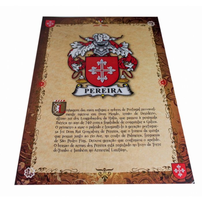 Origens familia + brasão Bordado