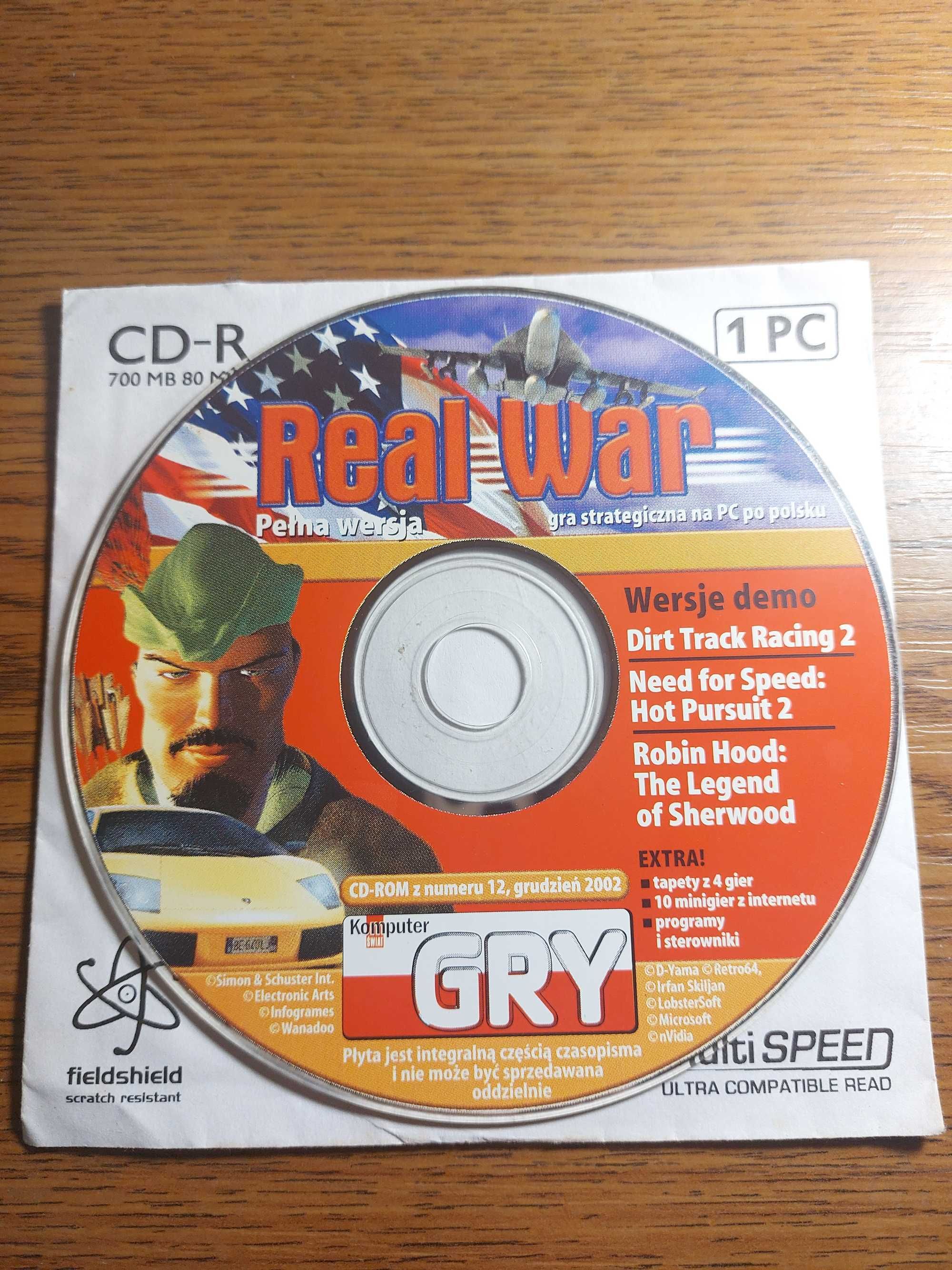 Gry. Real War PL, Demo NFS: Hot Pursuit 2, Demo Robin Hood: TLoS