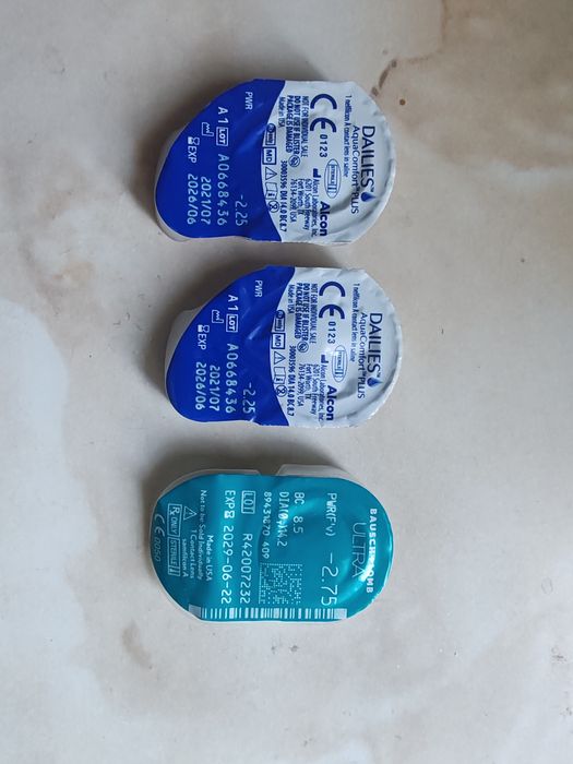 Контактні лінзи.