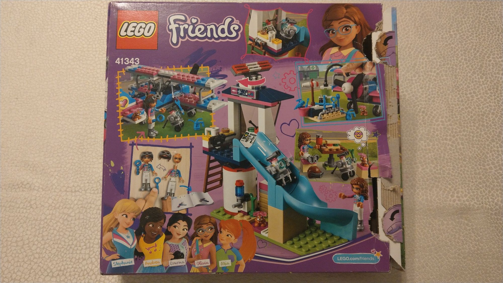 Lego Friends 41343 Lot samolotem nad Heartlake , stan bdb