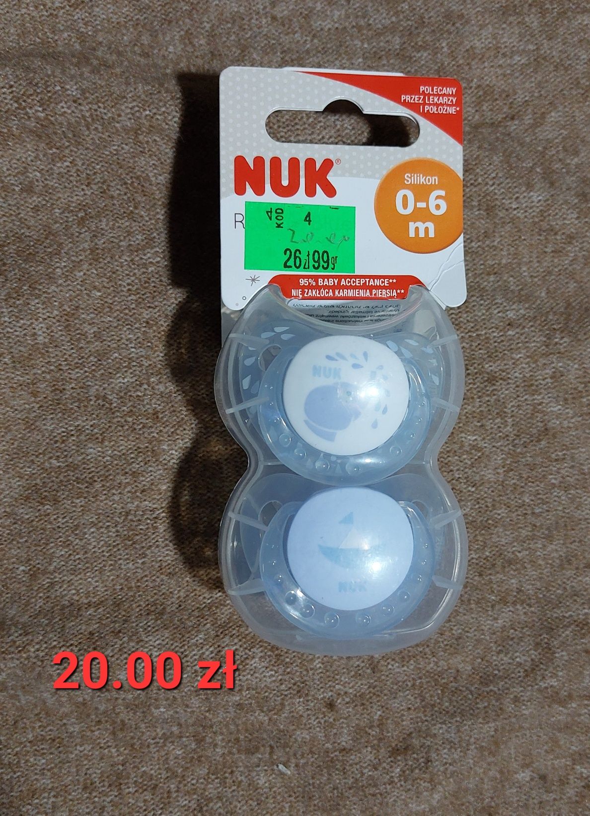 Smoczki NUK 0/6 mies.