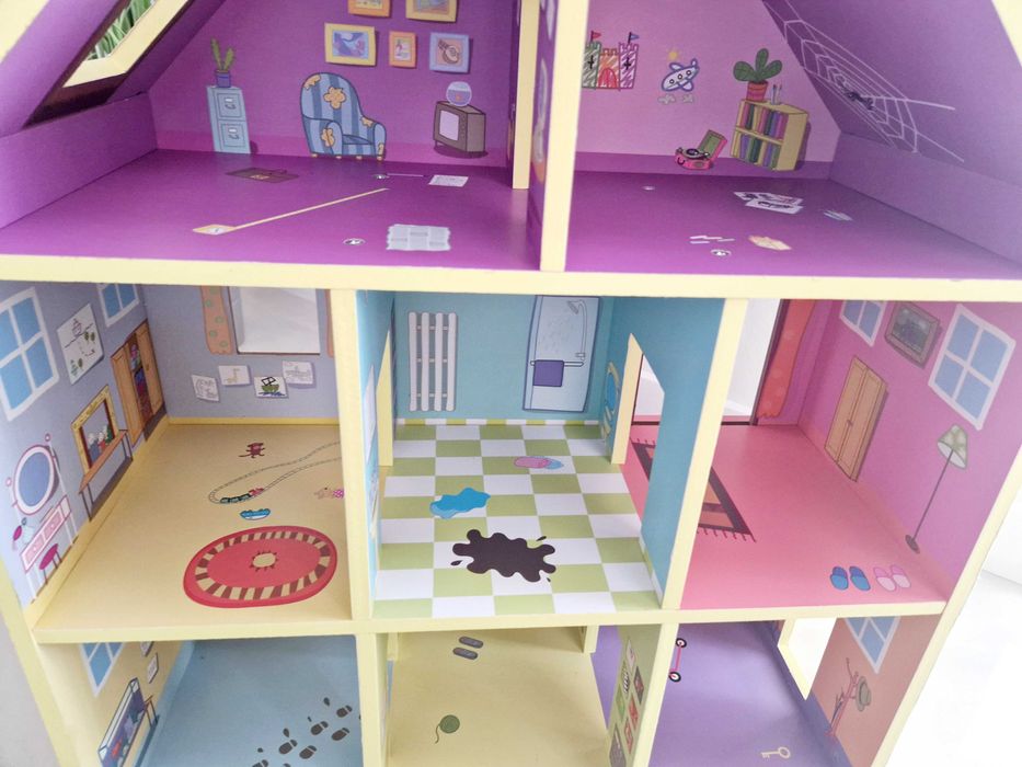 Domek Świnka Peppa Drewniany ,wysokość 65cm