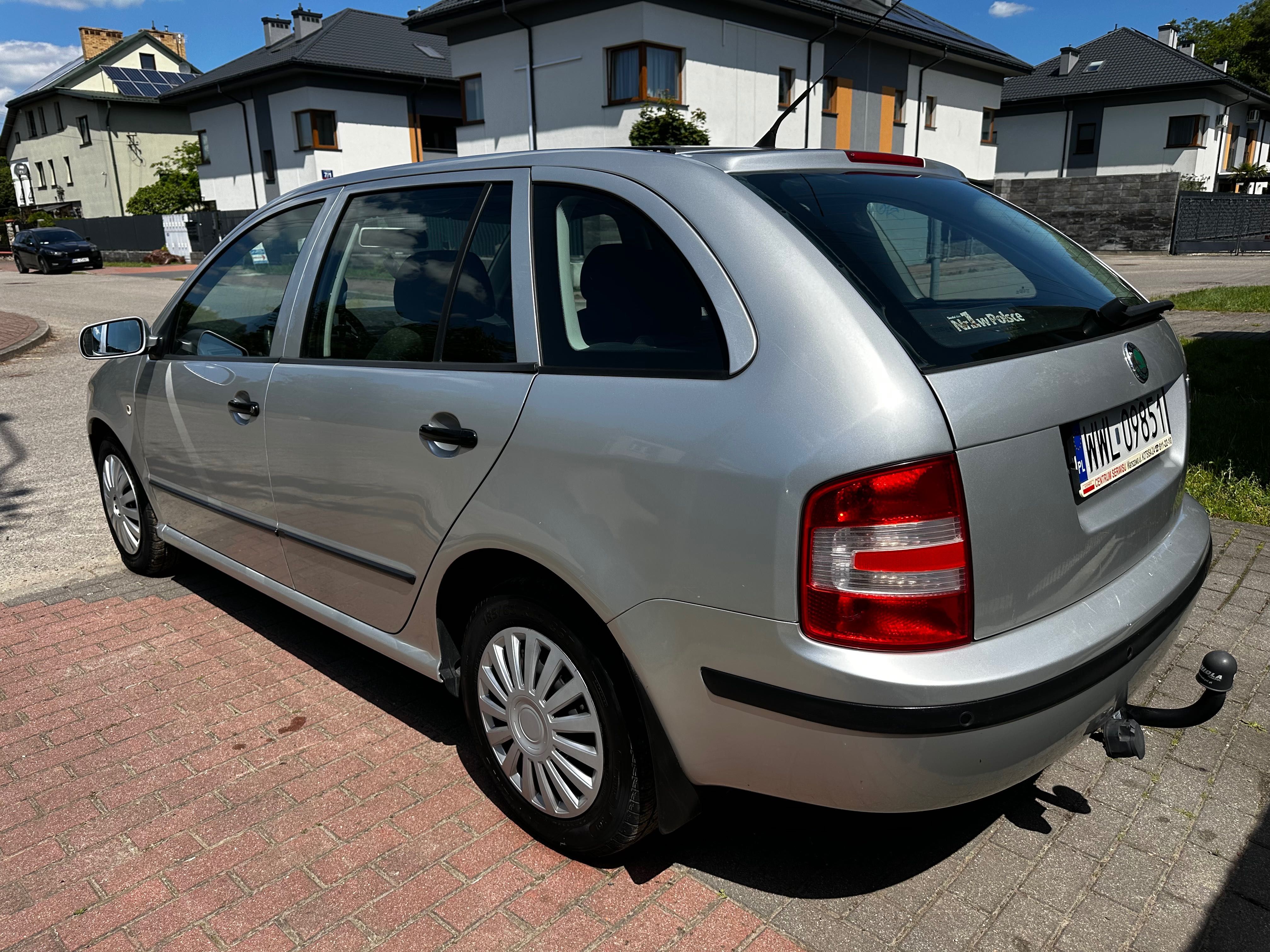 Skoda Fabia 1.4Mpi/2005r/184tys/1 Wl od nowości/Klima/Hak/Zero Korozji