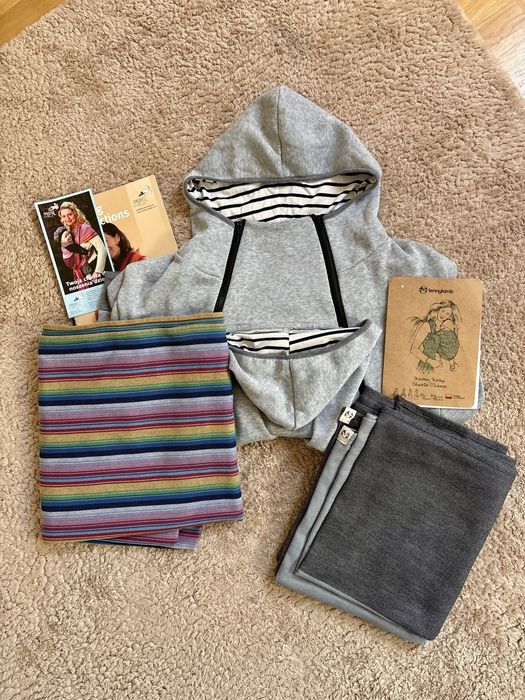 Zestaw dla pary - Dwie Chusty LennyLamb Storchenwiege GRATIS