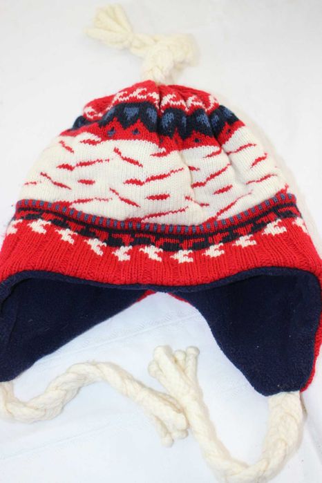 sj2 chłopięca zimowa czapka uszatka polarowa podszewka 3-5 lat 53 cm