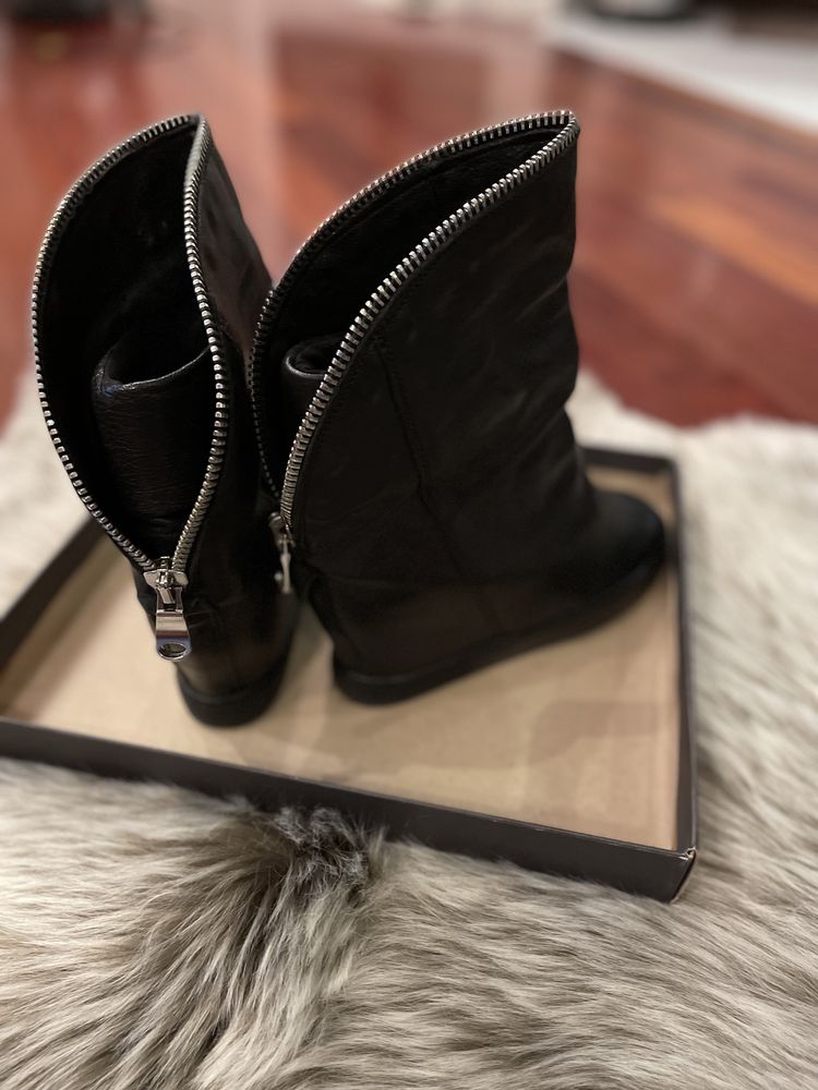 Buty na koturnie-botki rozm.38