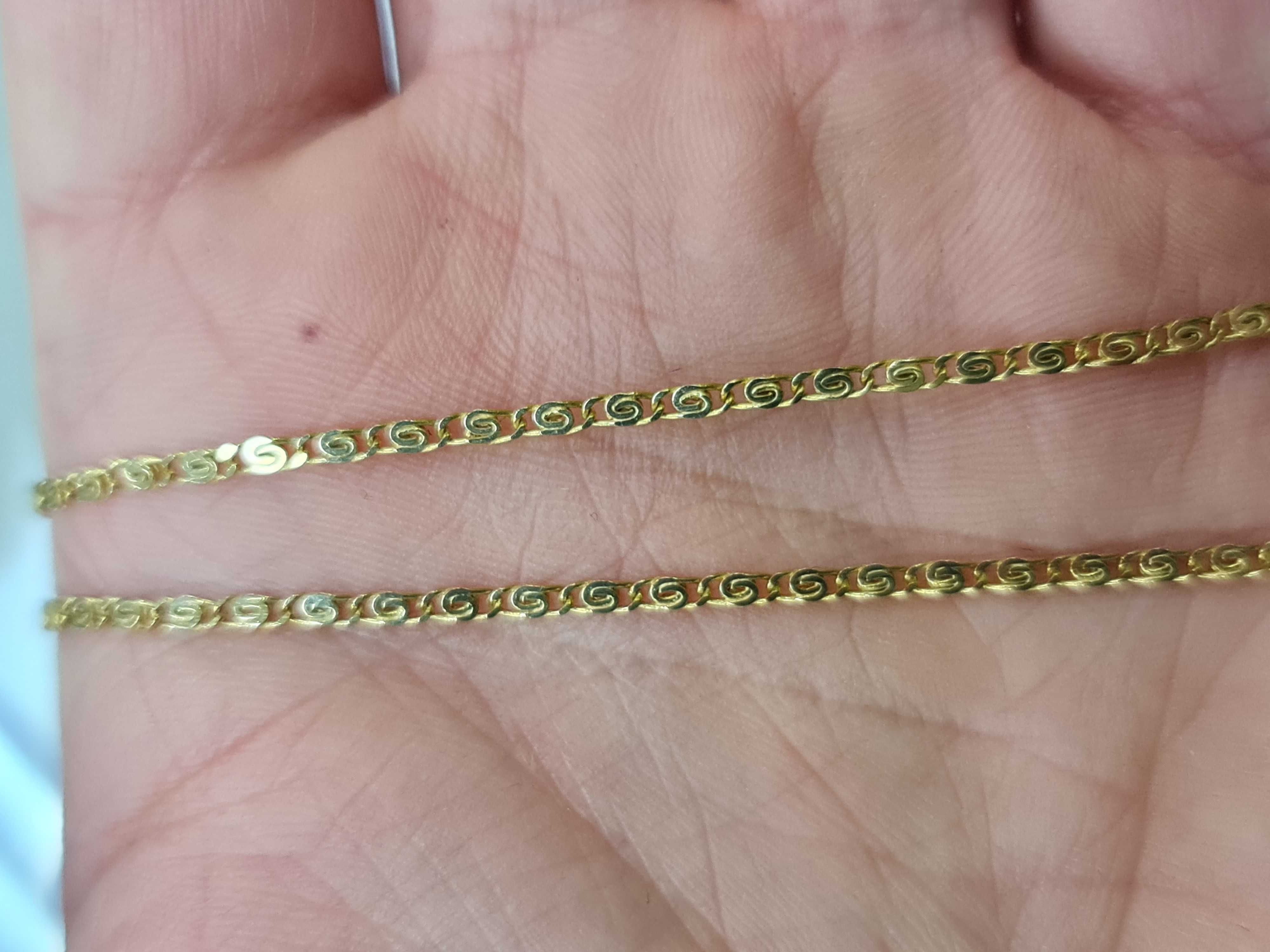 Złoty łańcuszek męski/ 585/ 4.38 gram/ 50cm/ Pełny
