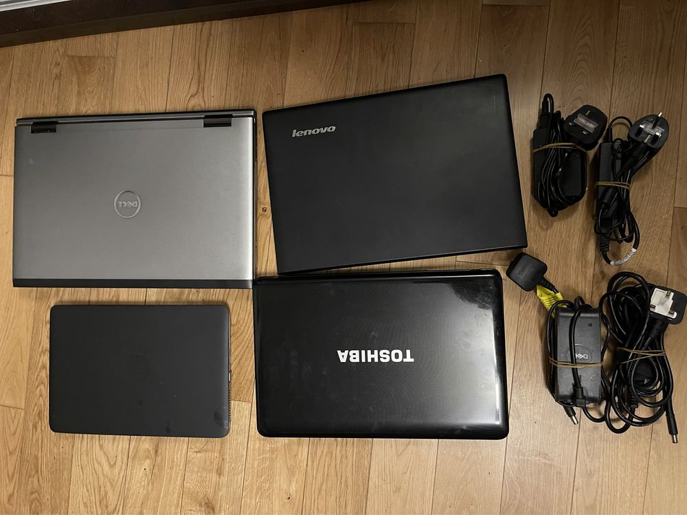 Laptopy dell,lenovo,hp,toshiba 4szt