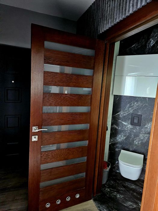 Drzwi wewnętrzne drewniane 3 sztuki