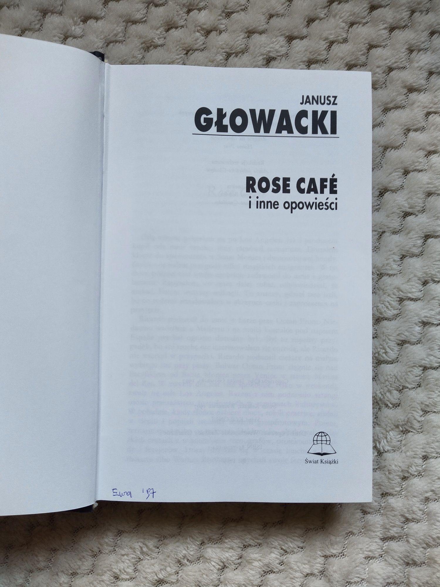 "Rose Cafe i inne opowieści" - Janusz Głowacki