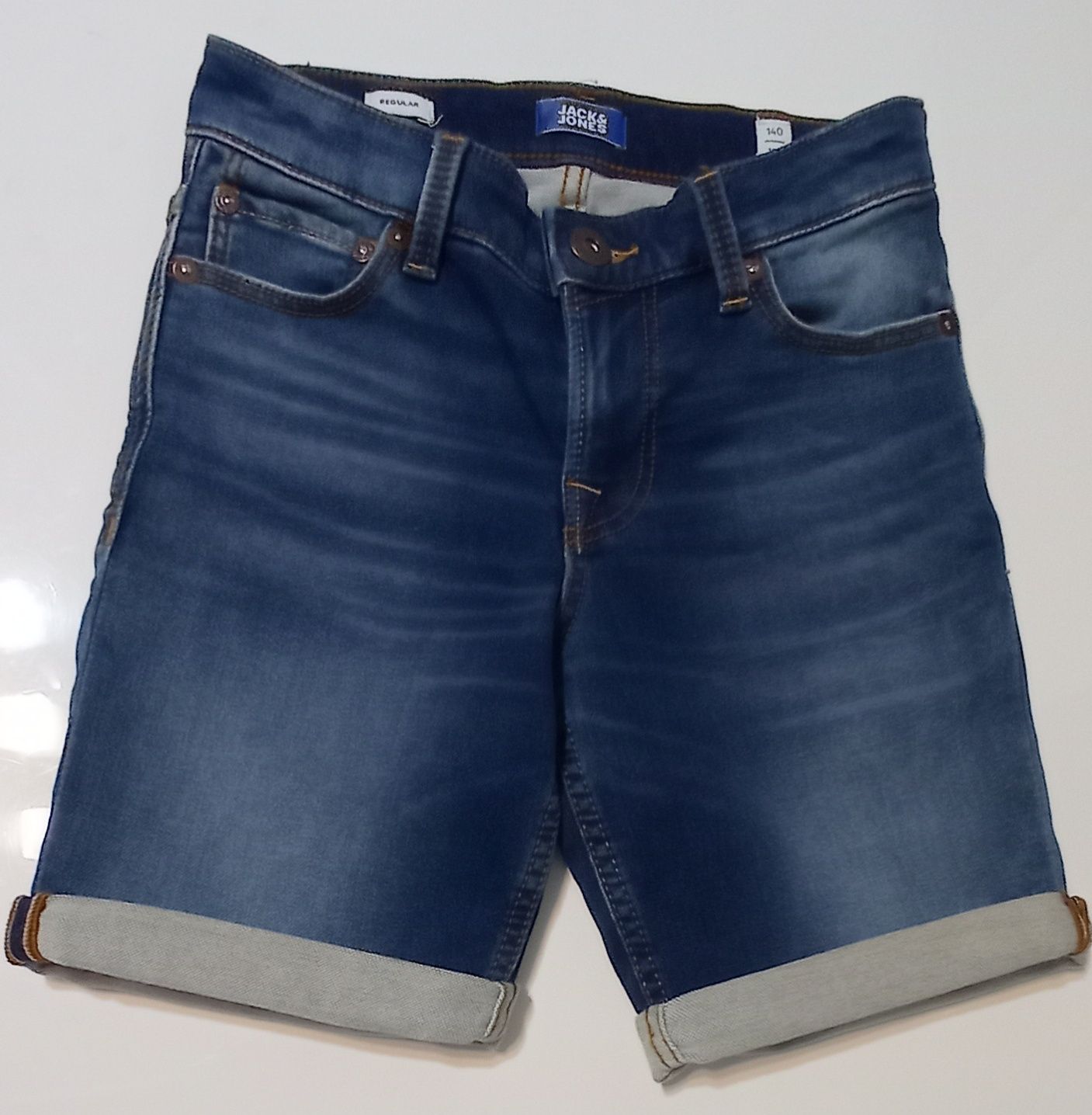 Śliczne spodenki/szorty dżinsowe Jack&Jones -r.134/140 (Nowe)