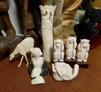 Африканская, китайская статуэтка, фигурка, сл. kosть, антиквариат