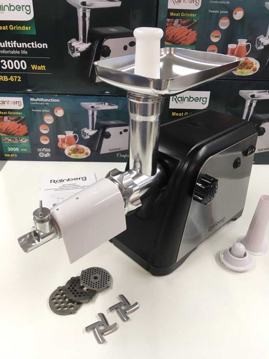 Электромясорубка с соковыжималкой Rainberg RB 672 3000Вт