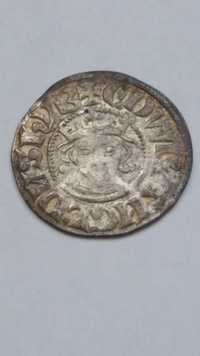 oM, używane starocie antyk Anglia srebrny penny Edward