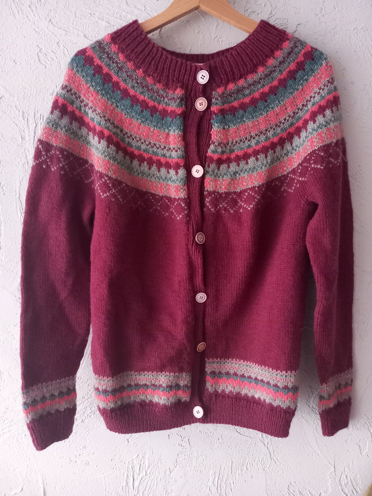 Sweter wełniany retro