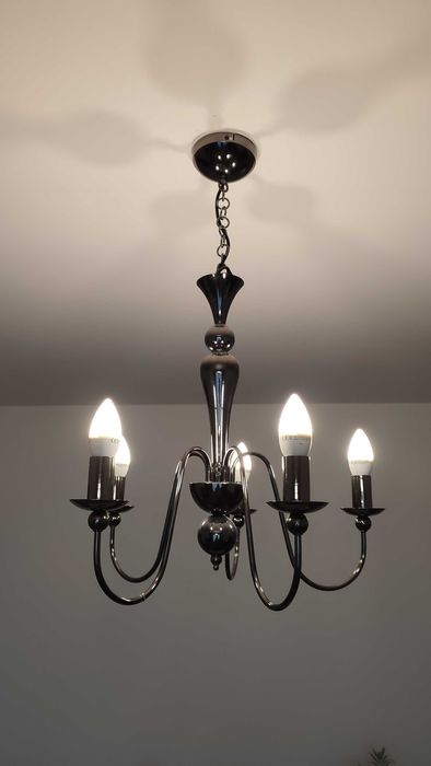 lampa wisząca do salonu 5ramienna E14