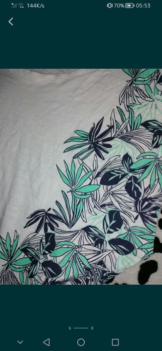 Orsay _ Nowa Biała Bawełniana Bluzka koszulka t-shirt Oversize