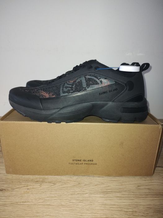Оригінальні кросівки Stone Island grime sneakers black, кроссовки 42
