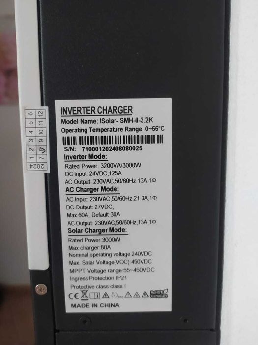 Інвертор гібридний EA Sun Power 3,2 кВт 1 фаза