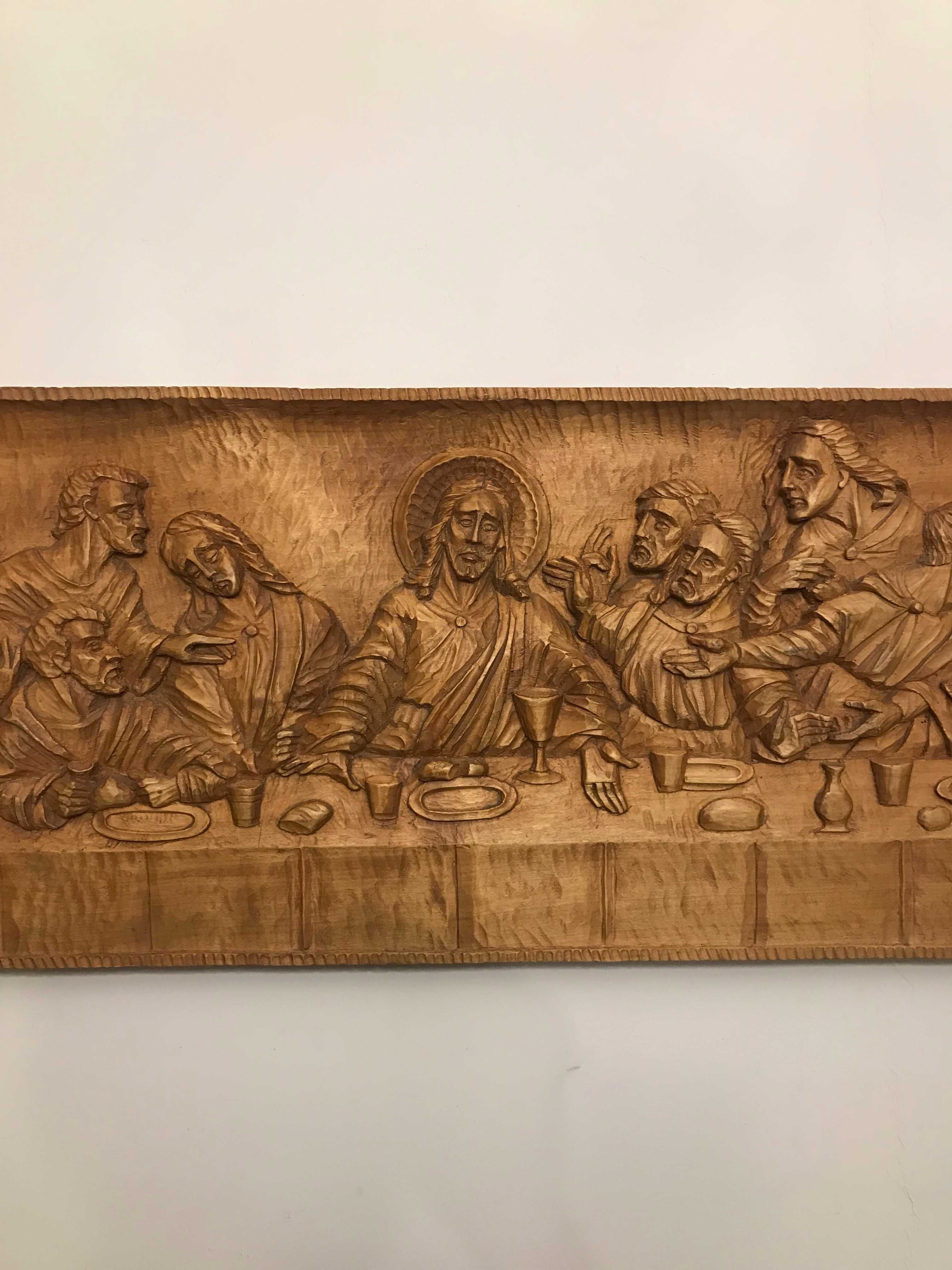 "Ostatnia wieczerza" płaskorzeźba 106x38 projektu Durlaka