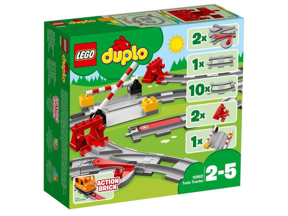 LEGO DUPLO Потяг/Залізниця (10874) та додаткові набори рельсів та міст