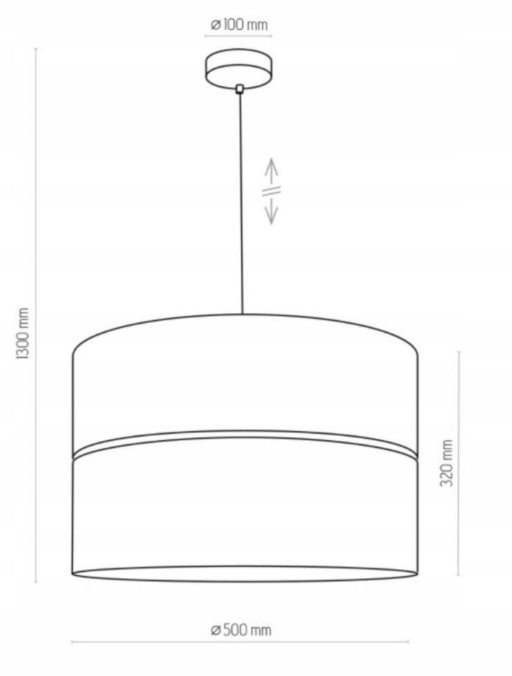 Lampa wisząca TK-Lighting Hilton 1 -punkty światła E27