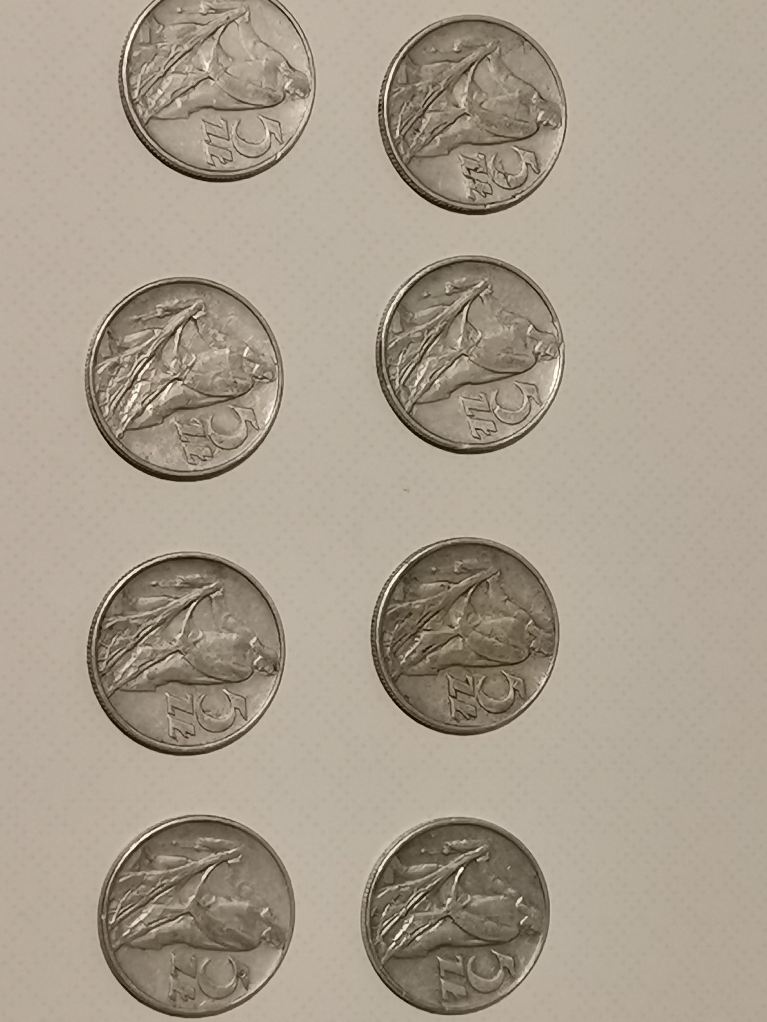 5 zlotych 1974r rybak PRL (8sztuk)