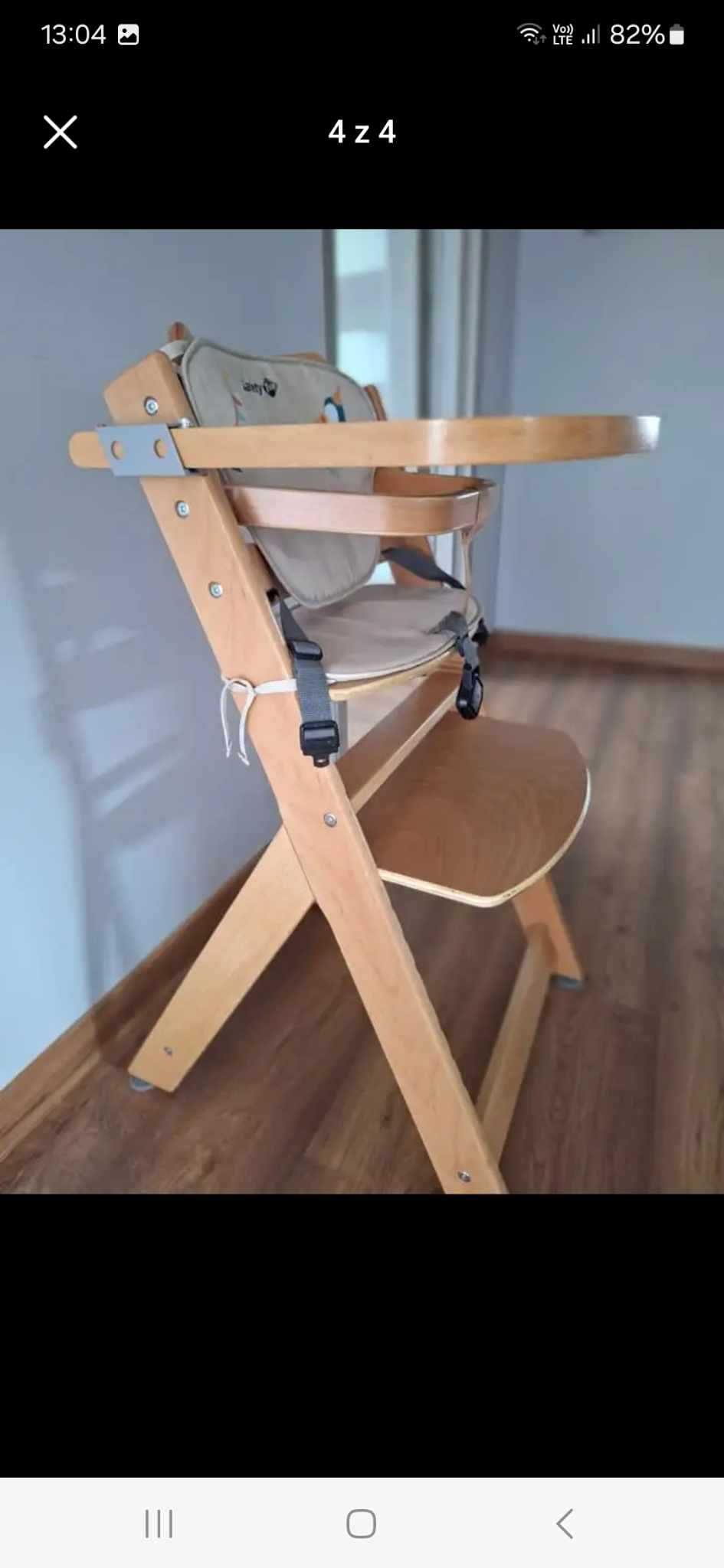 Drewniane Krzesełko dziecięce Safety 1st Timba