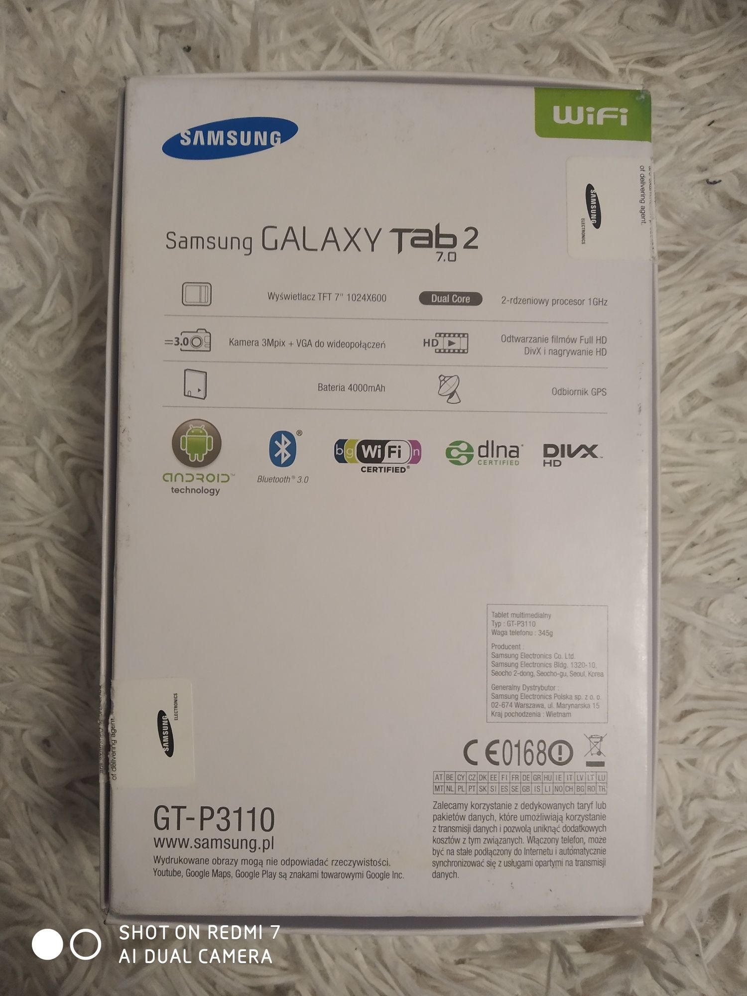 Tablet Samsung Galaxy Tab 2 7.0