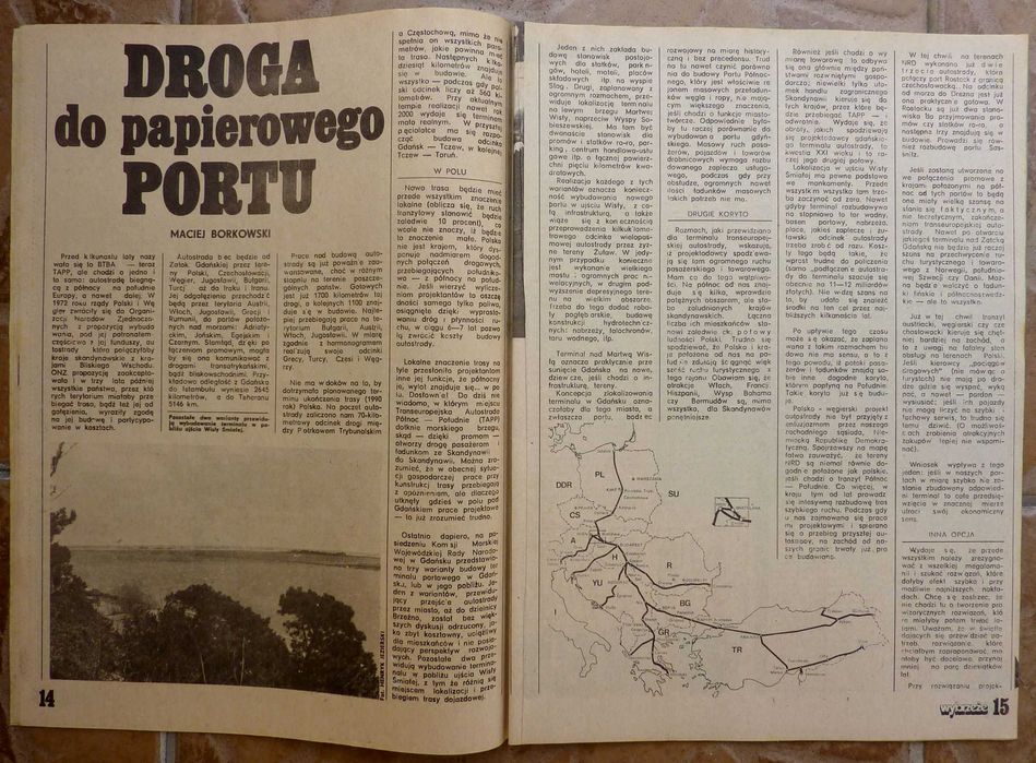 WYBRZEŻE tygodnik nr 27/1984 - plakat - SIMON & GARFUNKEL