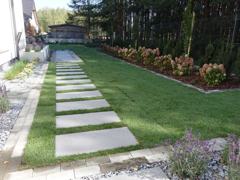 Brukarstwo, kostka brukowa, tarasy, glebogryzarka separacyjna, ogrody