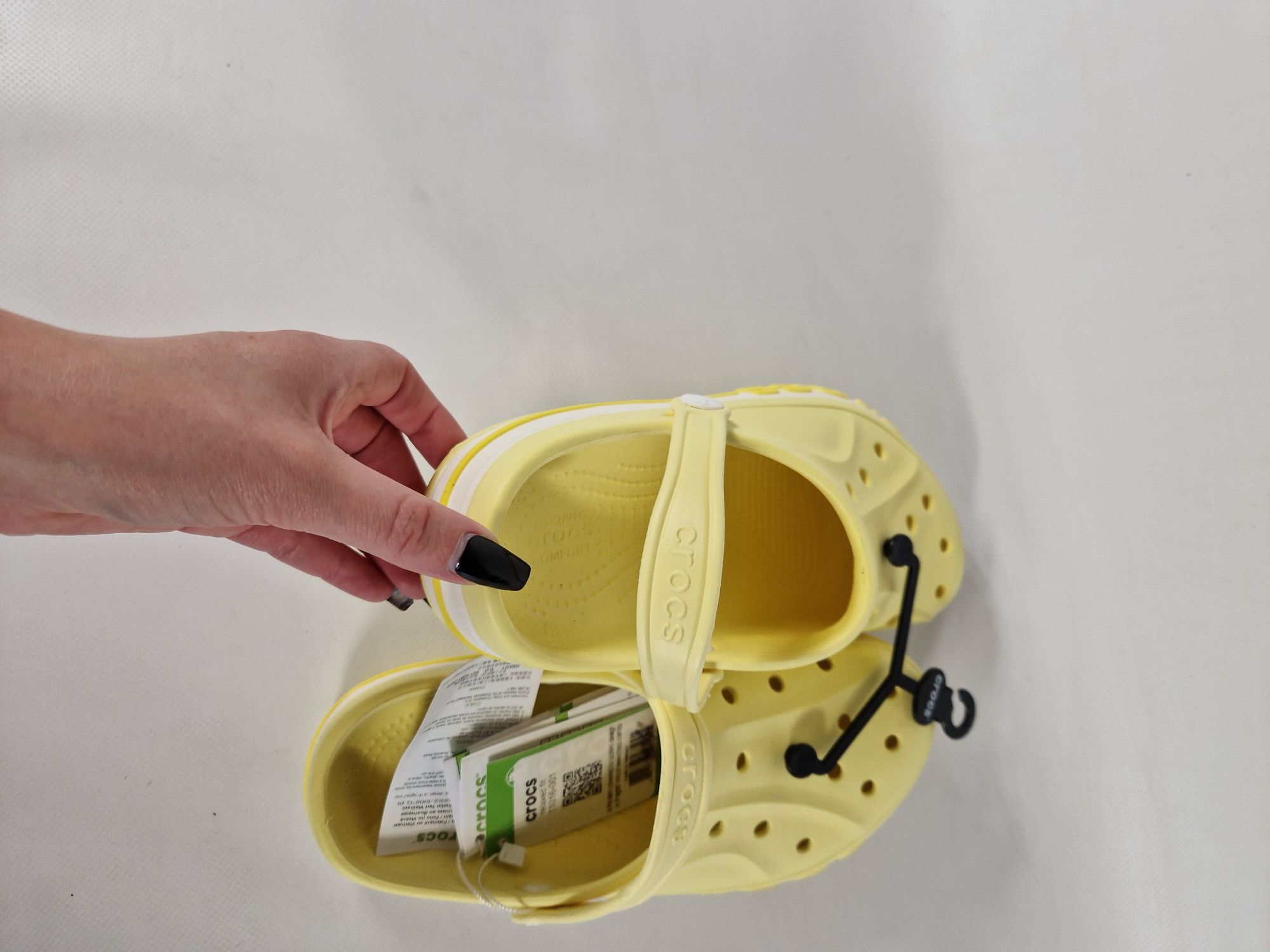 Крокси сабо жіночі Crocs BAYABAND Clog жовті оригінал крокс 35-36р