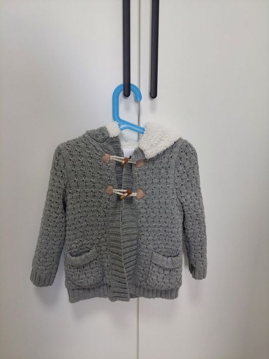 Sweter dzianinowa kurtka dziecięca r. 98