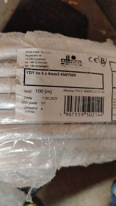 Kabel elektryczny YDY