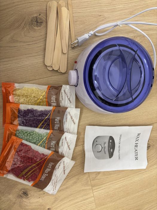 Wax heater - podgrzewacz wosku + wosk + patyczki