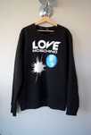 I love Moschino bluza damska meska czarna gruba duza oruginalna XXL 44