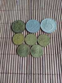 Monety Czechosłowacja 8szt. o nominale 1,2,5 koron i 20h