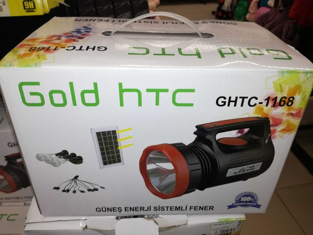 Продам ліхтар, з радіоприймачем, соняною батареєю Gold htc GHTC-1168