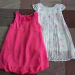 Sukienki dziewczęce, bombka i plisowana,Zara,Reserved, r.98-104 Zestaw