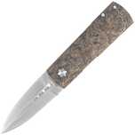 Nóż składany Maserin Daga Black/Gold FatCarbon, Satin Elmax