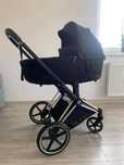 Cybex Priam 4.0 2w1 gondola spacerówka deep black czarny gratis folia