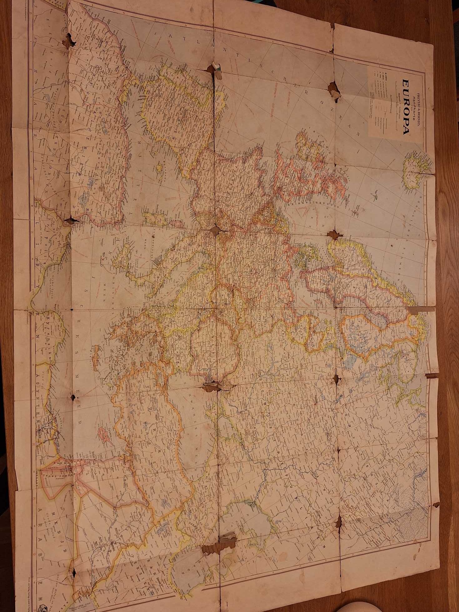 Mapa Europa 1940, Freytag & Berntd's , Wien